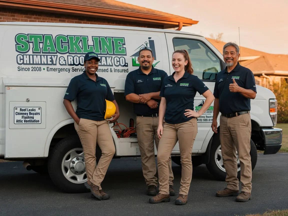 Chimney flashing repair company in Polkton, NC